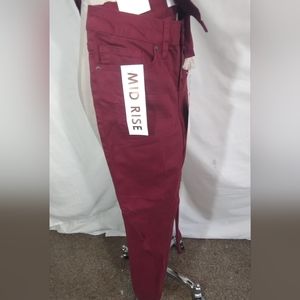 Angel Kiss TAG Skinny Distressed pants, Women, ButtonUp Mid Rise,  7/8